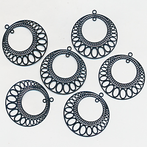 Verbindungsstück, silberfarbig, Inhalt 2 Stück, Größe 26 mm, Anhänger