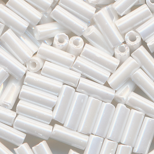 Stiftperlen weiß lüster, Inhalt 8 g, Größe 4 mm