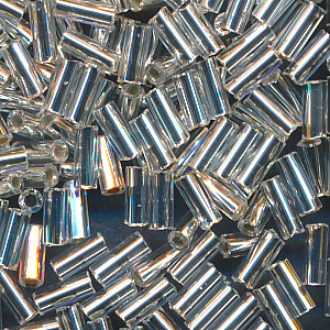 Stiftperlen kristall Silber lining, Inhalt 8 g, Größe 4 mm