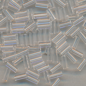 Stiftperlen kristall klar, Inhalt 8 g, Größe 4 mm