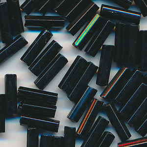 Stiftperlen schwarz black, Inhalt 8 g, Größe 7 mm