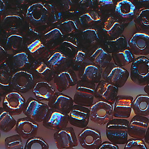 Hexa-Cut-Perlen violett lüster, Inhalt 7 g, Größe 11/0