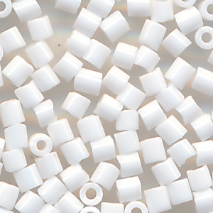 Stiftperlen weiß, Inhalt 8 g, Größe 2 mm