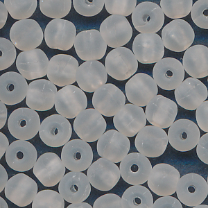 Glasperlen kristall matt, Inhalt 30 Stück, Größe 4 mm, Kugeln