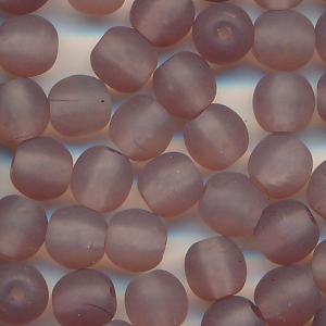 Glasperlen violett matt, Inhalt 25 Stück, Größe 5 mm, Kugeln