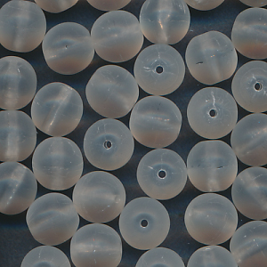 Glasperlen kristall matt, Inhalt 12 Stück, Größe 8 mm, Kugeln