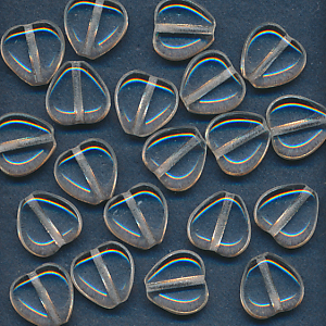 Glasperlen kristall, Inhalt 10 Stück, Größe 10 mm