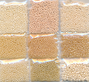 Reste-Set Rocailles, Inhalt 41 g, Größe 10/0 - 8/0