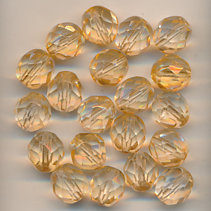 Facettenperlen herbst rosa, Inhalt 12 Stück, Größe 8 mm