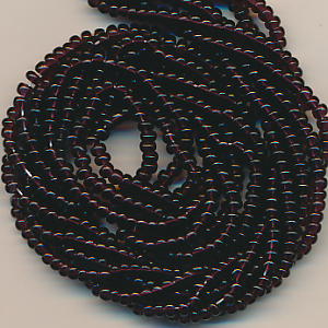 Rocailles dark violett klar, Inhalt 6 g, Größe 8/0, böhmisch, Strang