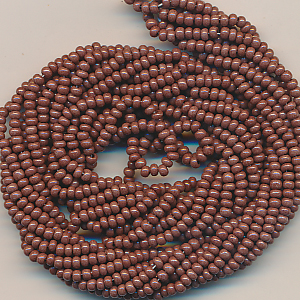 Rocailles braun gold-lüster, Inhalt 7 g, Größe 11/0, böhmisch Strang