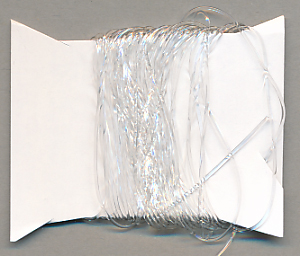 Perlonfaden, Inhalt 1,95 m, Größe 0,5 mm, transparent elastisch