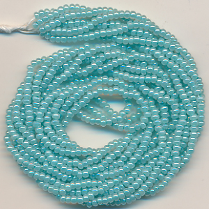 Rocailles soft türkis lüster, Inhalt 8,5 g, Größe 11/0, böhmisch Strang*